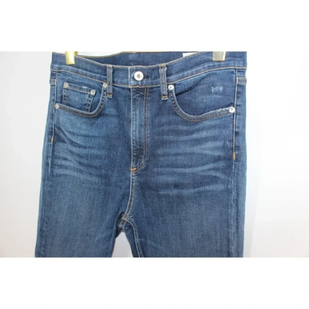Rag & Bone Elton High Rise Skinny Jeans Size‎ 30 Dark Indigo Blue W1532K520ELT